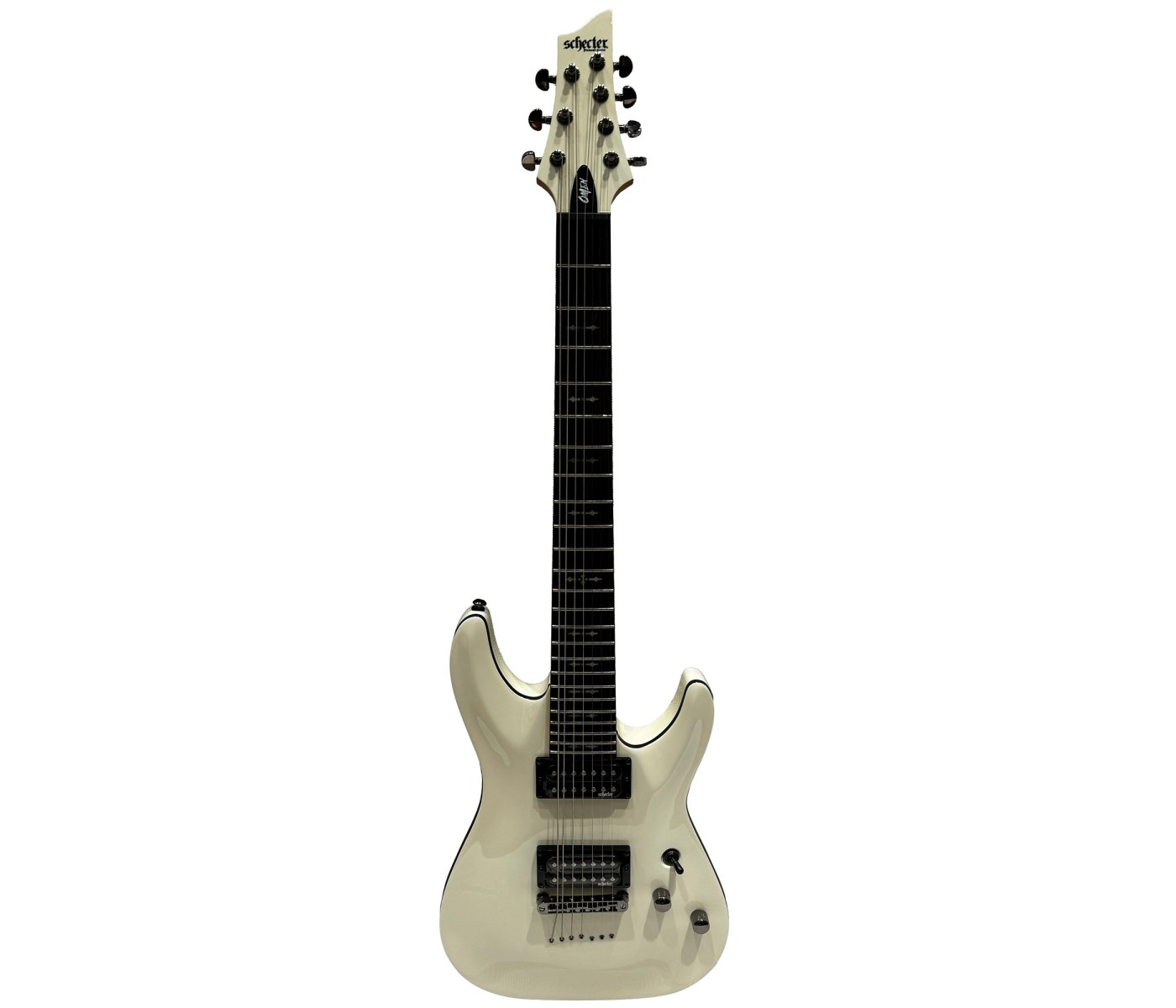 Schecter 2067 Omen 7 Electric Guitar Vintage White Finish